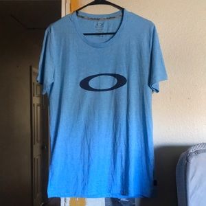 Oakley Onydronx Regular Fit T Shirt Sky Blue Small